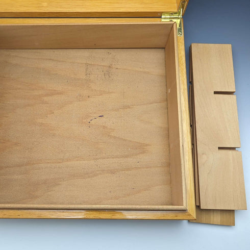British Vintage Fortnum Mason Wooden Box Natural