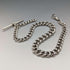Around 1900 British Antique Sterling Silver Albert Chain Extra Thick 56g No Fob