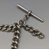 Around 1920 British Antique Sterling Silver Double Albert Chain 53g No Fob