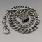 Around 1902 British Antique Sterling Silver Albert Chain 39g Black Onyx Seal Fob
