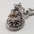 Around 1902 British Antique Sterling Silver Albert Chain 39g Black Onyx Seal Fob
