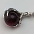 Around 1907 British Antique Sterling Silver Albert Chain 50g Crow & Bowl Fob
