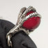 Around 1907 British Antique Sterling Silver Albert Chain 50g Crow & Bowl Fob