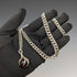 Around 1907 British Antique Sterling Silver Albert Chain 50g Crow & Bowl Fob