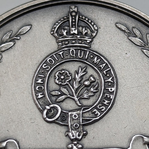 1930年 英国ヴィンテージ 純銀製クリケットメダルフォブ Navy, Army & Air Force Institute