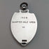 1928 British Vintage Sterling Silver Shield Fob in Fattorini & Sons Case