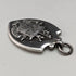 1928 British Vintage Sterling Silver Shield Fob in Fattorini & Sons Case