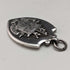 1928 British Vintage Sterling Silver Shield Fob in Fattorini & Sons Case