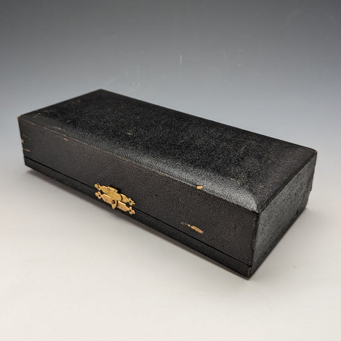 1900年頃 英国アンティーク シルバープレート ソルトディッシュ&スプーン ペア ケース入り