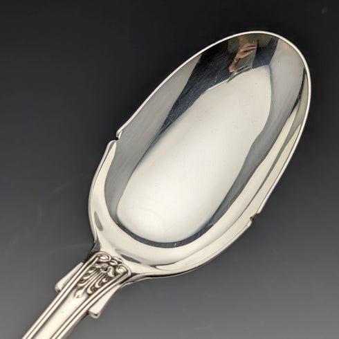 英国アンティークシルバープレート製 サービングスプーン&スポーク ケース入