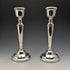1984 British Vintage Sterling Silver Candle Stand Candelabra Pair Mappin & Webb