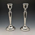 1984 British Vintage Sterling Silver Candle Stand Candelabra Pair Mappin & Webb