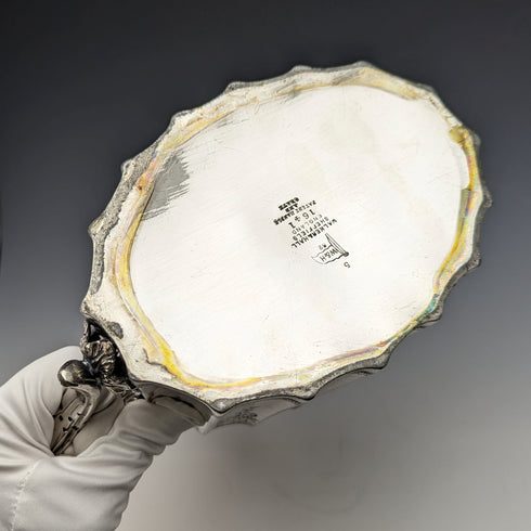 Around 1895 British antique silver plated teapot Walker & Hall