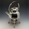 1930 British Vintage Silver Plate Kettle & Burner Stand Set George Wish