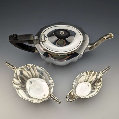 Around 1915 British antique silver plated tea set Kemp Brothers