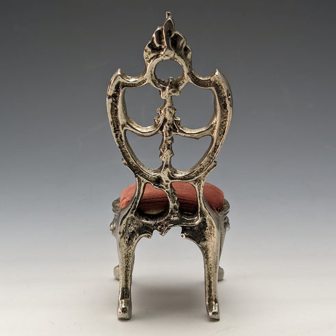 1920 年代黃銅椅懷錶架紅色座椅