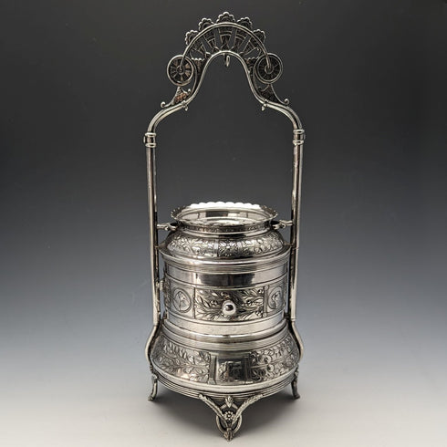 古董鍍銀懷錶架和珠寶盒 Reed & Barton