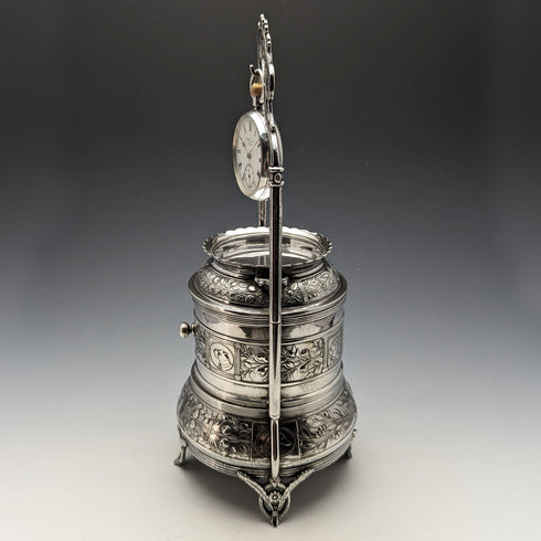 古董鍍銀懷錶架和珠寶盒 Reed & Barton