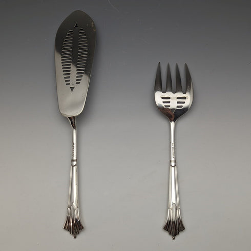 十九世紀末英國古董銀盤服務器套裝 GOLDSMITHS & SILVERSMITHS