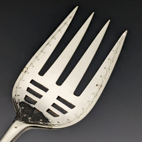 十九世紀末英國古董銀盤服務器套裝 GOLDSMITHS & SILVERSMITHS