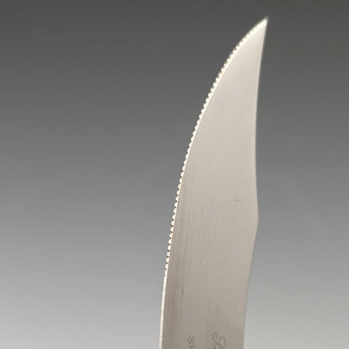 1973 年英國復古純銀手柄牛排餐具 6 對套裝盒裝哈里森兄弟