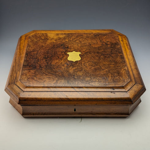 1864年 英国アンティーク 純銀製 デザートカトラリー 12ペアセット 計912g 木箱入り Harrison Brothers & Howson