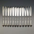 Around 1890 British antique silver plated cutlery 12 pair set in wooden box William Gallimore
