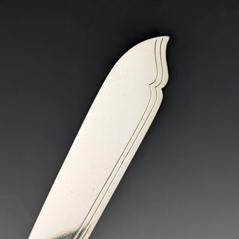 1890 年左右英國古董鍍銀餐具 12 對套裝木盒 William Gallimore