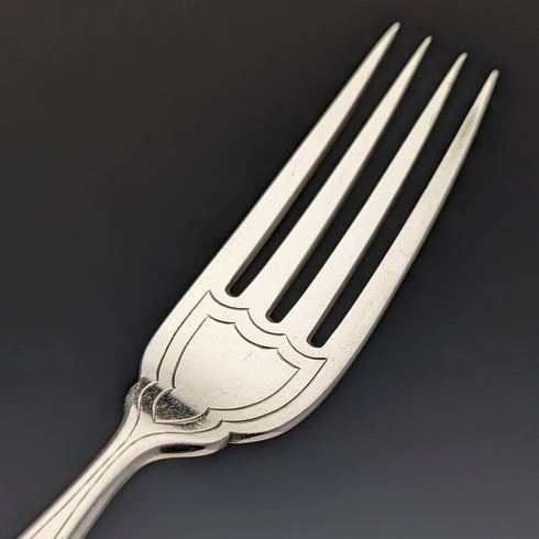 1890 年左右英國古董鍍銀餐具 12 對套裝木盒 William Gallimore