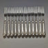 Around 1900 British antique silver plated cutlery 12 pair set in wooden box Walker & Hall