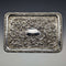 1909 British Antique Pure Silver Relief Engraving Dressing Table Tray 354g WGKeight