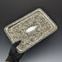 1909 British Antique Pure Silver Relief Engraving Dressing Table Tray 354g WGKeight