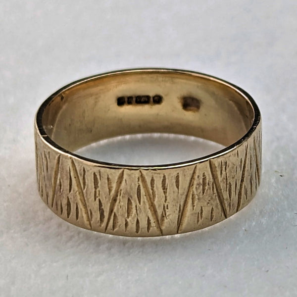 1972年英國復古珠寶K9金戒指戒指