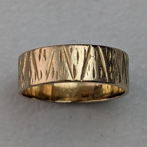 1972年英國復古珠寶K9金戒指戒指