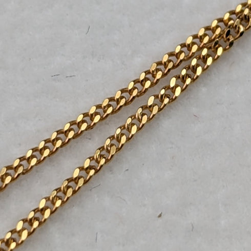 1965年頃 英国ヴィンテージジュエリー K9ゴールド&サファイア ペンダント ネックレス