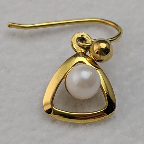 英國復古珠寶 K9 金珍珠耳環