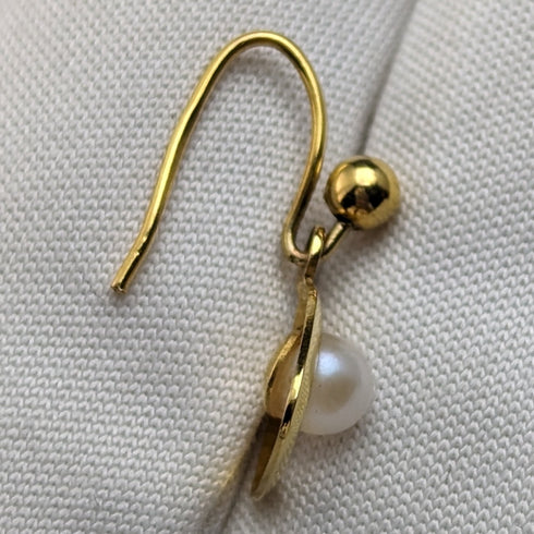 英國復古珠寶 K9 金珍珠耳環