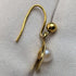 British Vintage Jewelry K9 Gold & Pearl Earrings