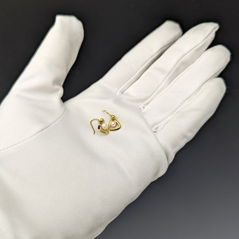 英國復古珠寶 K9 金珍珠耳環