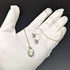 British Vintage Jewelry K9 Gold & Cameo Pendant Necklace Earrings Set