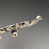 1895 British antique sterling silver shell dish with legs 238g James Dixon