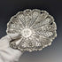 1895 British antique sterling silver shell dish with legs 238g James Dixon