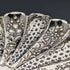 1895 British antique sterling silver shell dish with legs 238g James Dixon