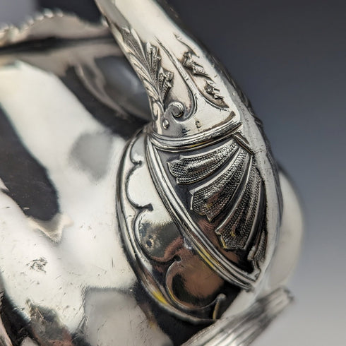 1895年頃 英国アンティーク シルバープレート製ティーポット Lee & Henry Wigfull