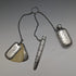 Late 19th Century American Antique Sterling Silver Chatelaine Bottle, Memo, Pencil