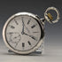 Around 1904 Antique Longines pocket watch with horse engraving silver side open face works well