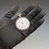 Around 1904 Antique Longines pocket watch with horse engraving silver side open face works well