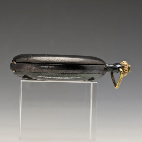 1923年頃 アンティーク オメガ 懐中時計 ガンメタル ハンターケース 動作良好