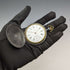 circa 1923 antique omega pocket watch gunmetal hunter case works well
