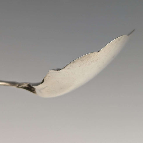 1873 British Antique Sterling Silver Tea Caddy Spoon HILLIARD & THOMASON